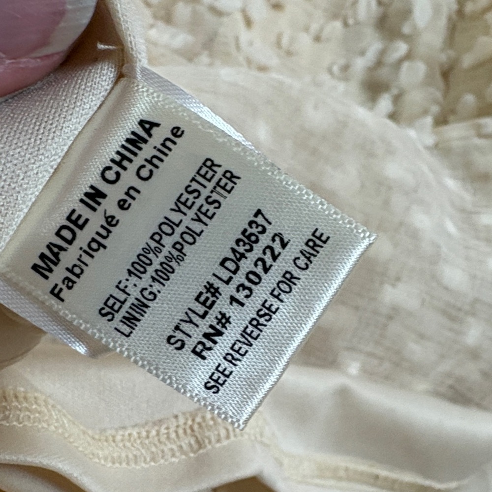 Love Riche Cream Textured Mini Dress - Picture 7 of 9